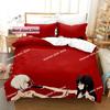New Lycoris Recoil Bedding Set Single Twin Printed Bed Set With Pillowcase Duvet Cover Soft Single Double Queen Super King Size