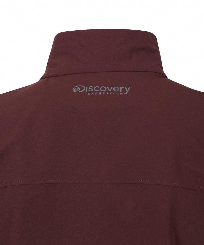 Discovery Expedition Men'S Outdoor Woven High-Neck Training Jacket (D/Wine)