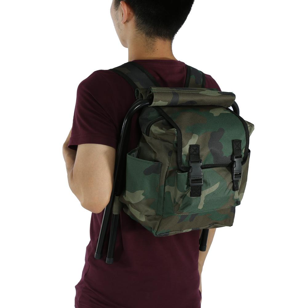 Foldable Outdoor Camping Fishing Stool Convenient Carry Seat With Storage Bag