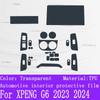 For XPENG G6  2024 Gearbox Panel Navigation Screen Automotive Interior TPU Protective Film Cover Anti-Scratch