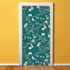 HaoHome Peach Tree Peel and Stick Wallpaper Green Wallpaper Modern Flower & Bird Waterproof Removable Self Adhesive Wallpaper