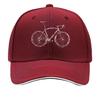 Vintage Mountain Bike Cyclist Outline Graphic Sandwich Baseball Cap Sun Cap Outdoor Workouts Hat