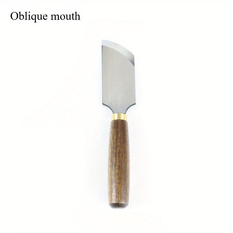 

Flat Mouth/Oblique Mouth/round Mouth Sandalwood Leather Cutting Knife DIY Cutter Knife Cutting Trimming Edge Shoveling Edge жовтий