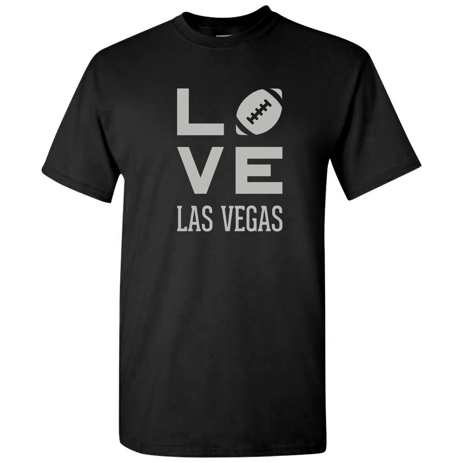 Las Vegas Love Football - Sports Team City Pride Tailgating T Shirt - Black S
