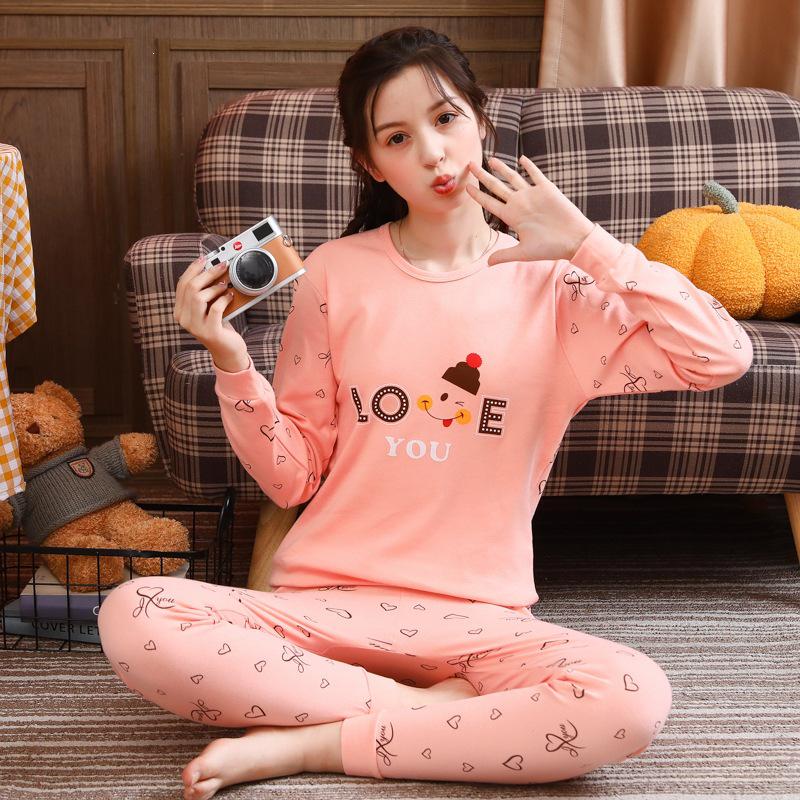 Kids' Pure Cotton Thermal Underwear Set - Autumn/Winter Pajamas and Knit Base Layer for Boys and Girls