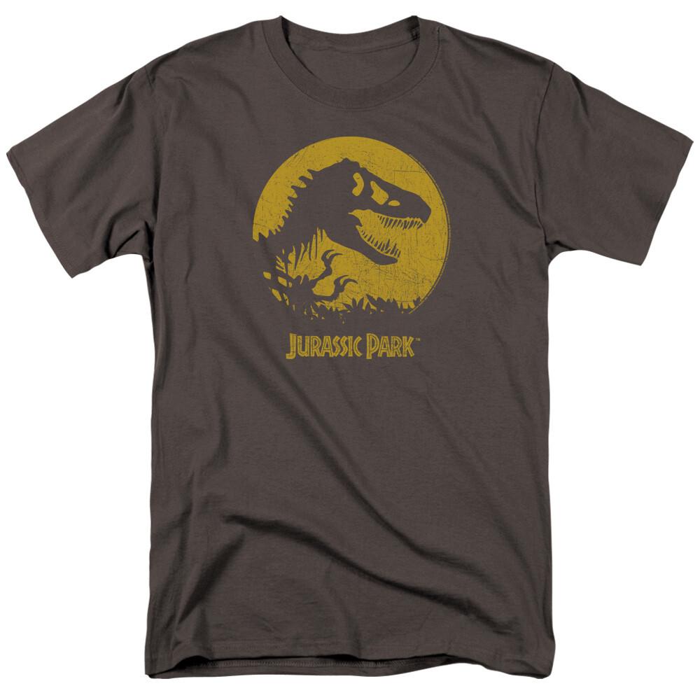 Jurassic Park T Rex Sphere T Shirt Mens Licensed Dinosaur Movie Dino Charcoal S