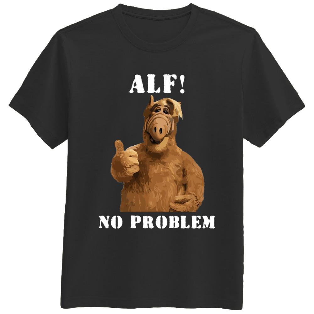 No Problem Alf 80s Tv Show Alien Funny T-shirt Tee Gift New XL