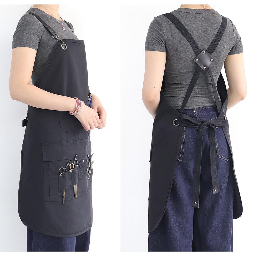 Waterproof Stain-Resistant Barber Apron with Custom Logo for Hair Salon Work