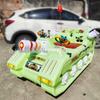 Children's & Adults' Luminous Electric Scooter with Seat - Outdoor Double Bumper Amusement Vehicle