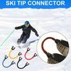 1PC Snowboarding Ski Tip Connector for Beginners Ski Wedge Aid Connector for Children Adults Outdoor Training Exercise Sport