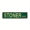 Metal Tin Sign (4''x16''/10cm*40cm), "4 Street Signs of Avenue/Exit 420/Mary Jane Lane/High Street" Vintage Plaque Decor, Home Decor, Room Decor
