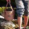 2pcs/set Portable Collapsible Water Bucket for Camping Fishing Picnic - PVC Outdoor Storage Container with Handle Lightweight