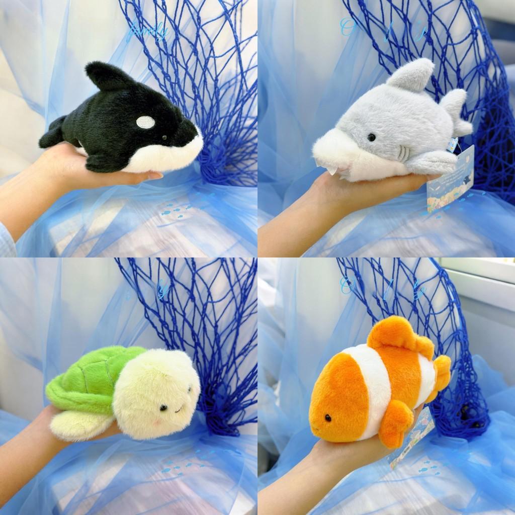 Shark Turtle Crab Ocean Family Plush Keychain With Soft Material For Gift And Decoration