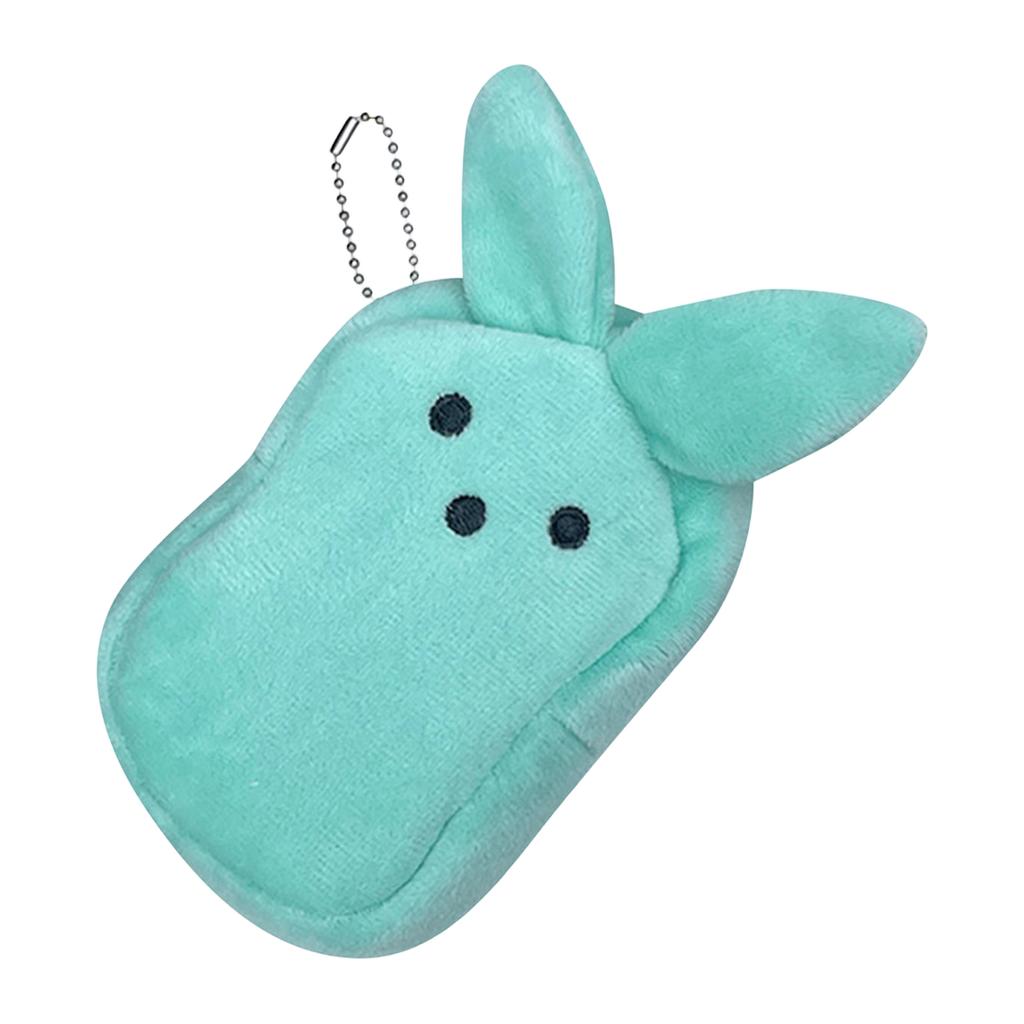 6-pack Färgrik Plysch Myntplånbok Söt Färgglad Docka Kreativ Barns Myntplånbok Skolväska Hänge Mode Förvaringsväska