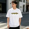 Trendy MI BOMBOCLAT Meme TShirt Vintage Pike Fish Print Graphic Tee Unisex Unisex Soft Cotton Crew Neck Short Sleeve Casual Everyday