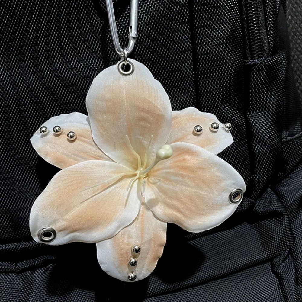 Keychains Imitation Flowers Pendant Keyring Bag Pendant Key Hanging Flower Keychain  Gift Jewelry