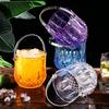 Acrylic Wine Chilling Bucket With Handle Beverage Chilling Tub Champagne Ice Bucket  Party