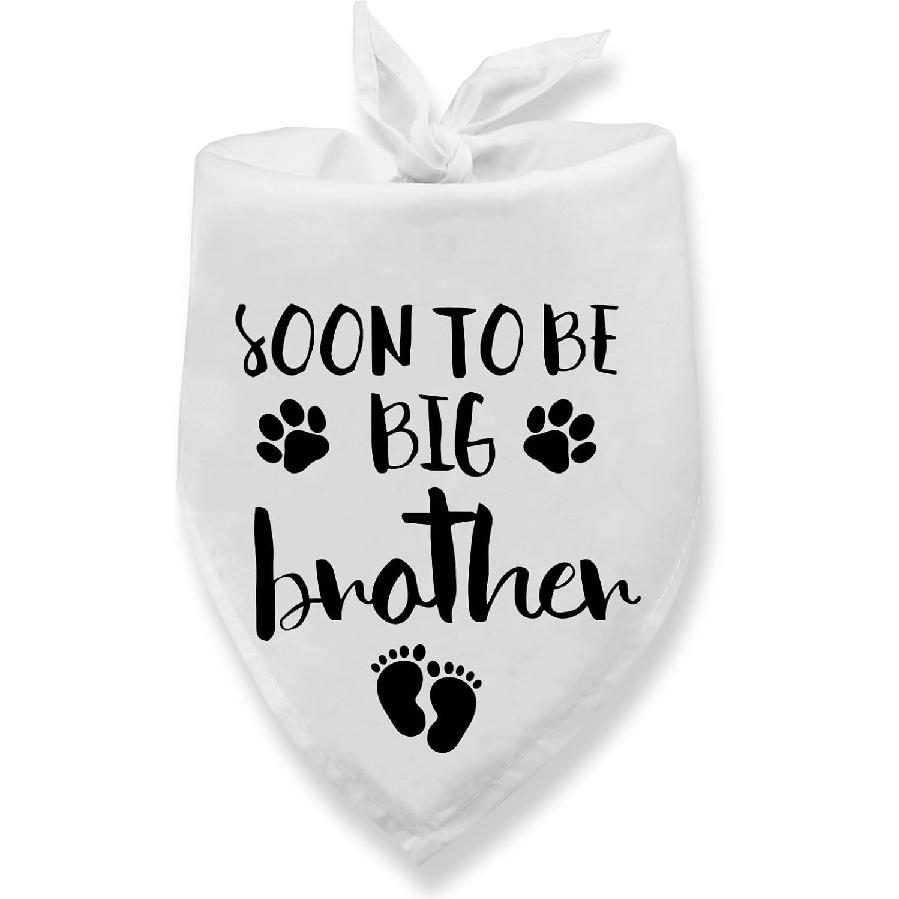 Soon to Be Big Brother Dog Bandana Pregnancy Announcement Big Brother Bandana for Dog Pregnancy Announcement Gender Reveal Baby Announcement Dogs