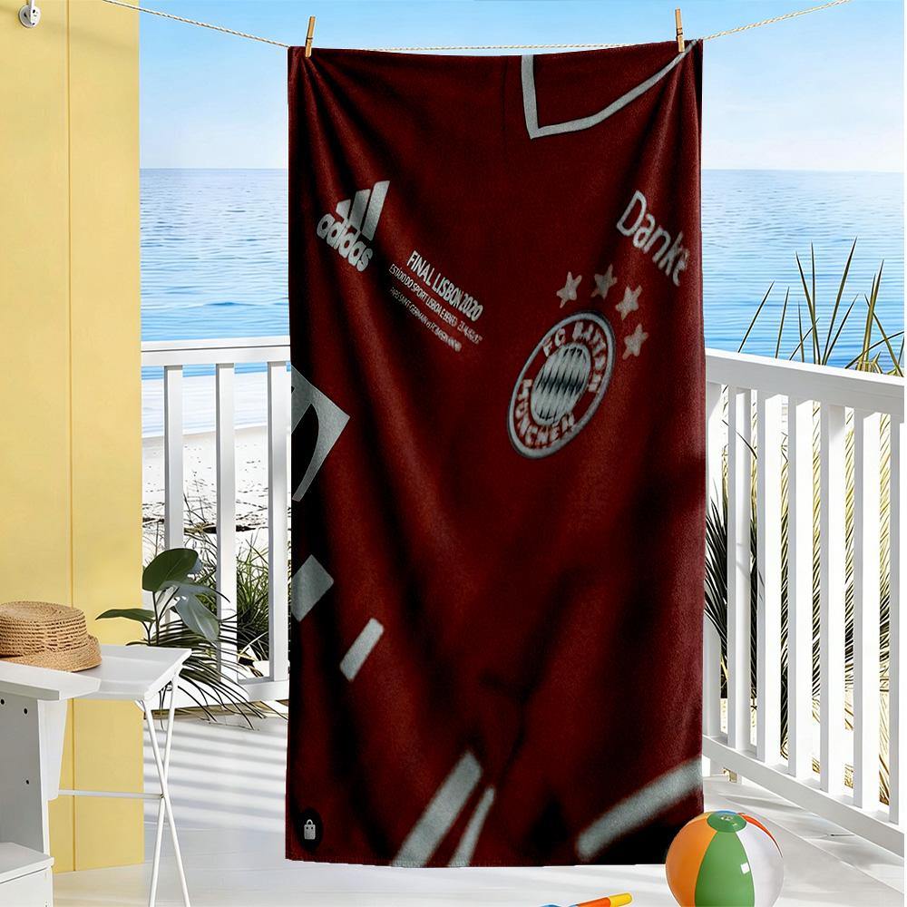 Bayern Munich Beach Towel Super Soft Microfiber Quickdry Fabric Comfortable Lightweight