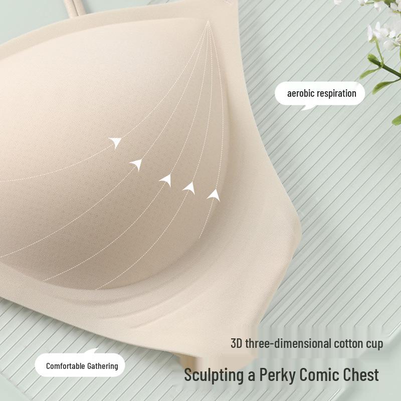 Ice Cream Backless Seamless Wireless Bra - Comfortable Women's Criss-Cross Thin Strap with Fixed Cup