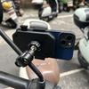 Universal Metal Motorcycle Handlebar & Rearview Mirror Phone Holder