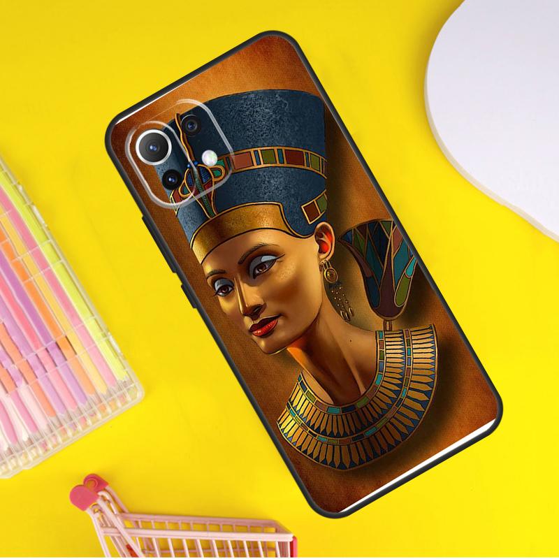 Egypt Nefertiti Anubis Ankh Cover For Xiaomi 14 13 Ultra 11T 12T 13T 14T Pro POCO X7 Pro X3 X5 F3 F5 F6 M6 X6 Pro Case