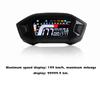 Motorcycle Speedometer Universal Tachometer LCD Digital Odometer Gauge Fuel Level Meter 14000RPM 199km H for 1,2,4