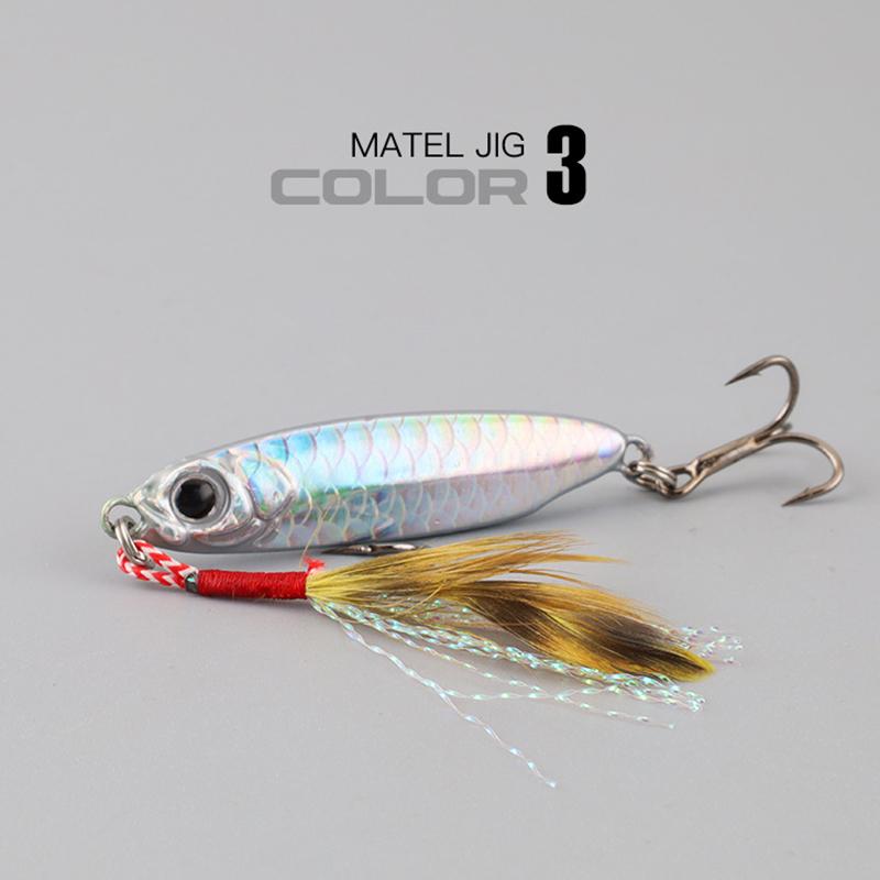 Micro Metal Jig 7G 10G 15G 20G 25G 30G Shore Casting Jigging Lure Shore Casting Saltwater  Fishing Lure Bit Artificial Bait