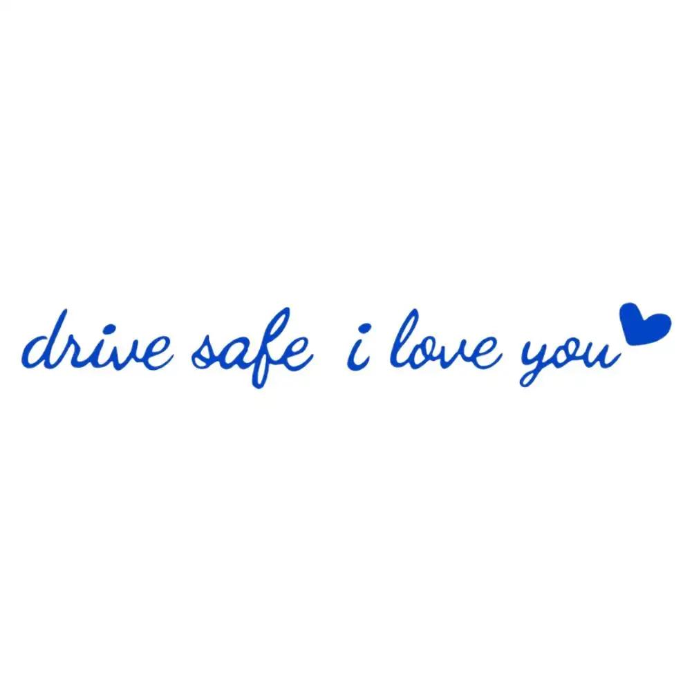 Universal Car Safety Mirror Window Sticker Decal Drive You I Love Decals Interior Safe Automotive Decor J9G3