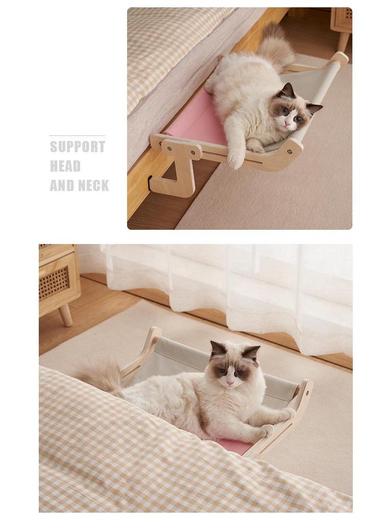 Punch-Free Cat Window Hammock: Four Seasons Hanging Bed for Windows and Bedsides