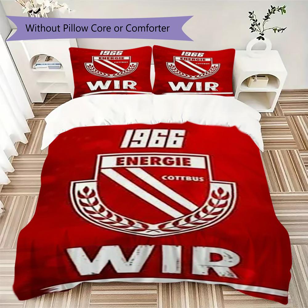 Energie Cottbus Set Lenzuola con Fantasia Copripiumino Federa Decorazione per la Casa Regalo di Compleanno (1 * copripiumino + 2 * federe senza imbottitura)38