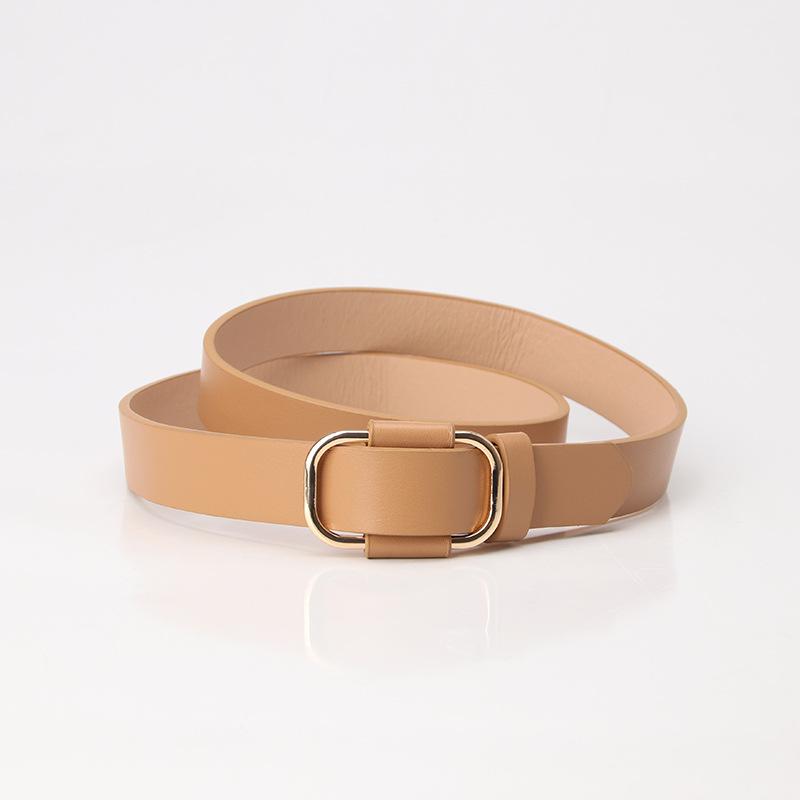 Simple & Chic Women's Hole-Free Belt - Trendy, Versatile, Casual Accessory