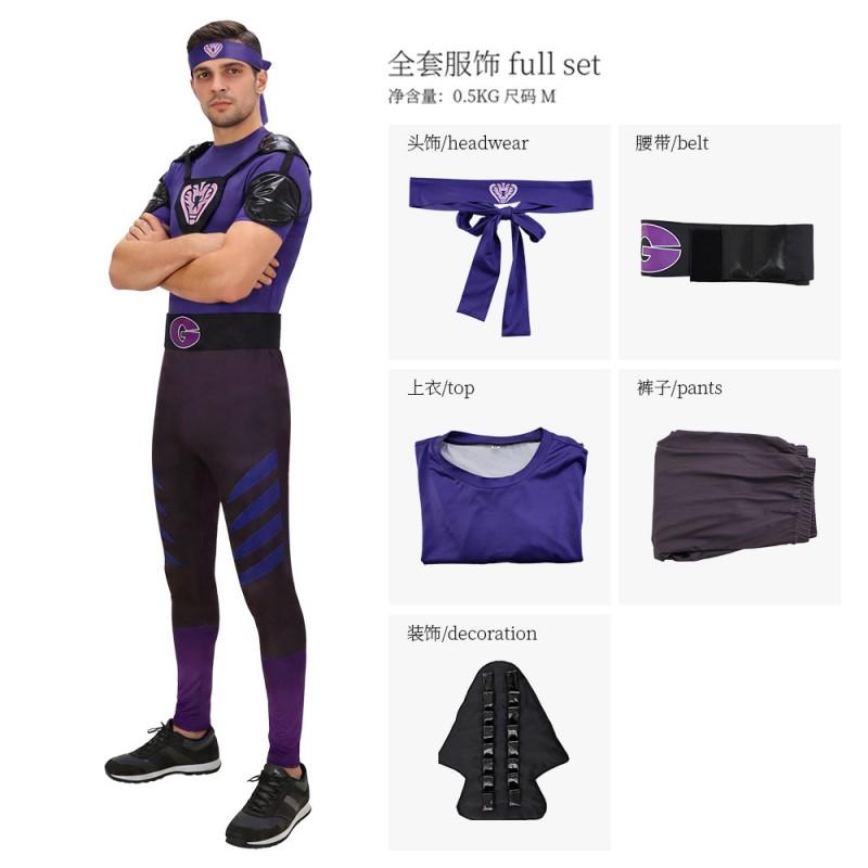 Crazy Dodgeball Cosplay Costume Goodman Purple