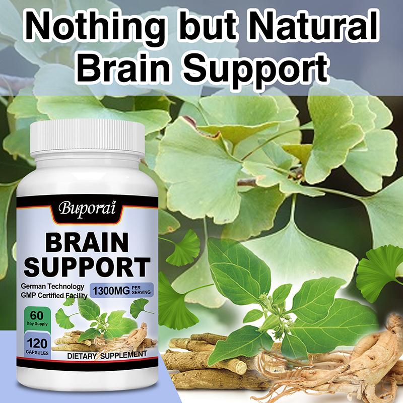 Ginkgo Biloba Ginseng Komplex Kapseln 1300mg — Kognitive Unterstützung, Fokusunterstützung, Tägliches Wohlbefinden