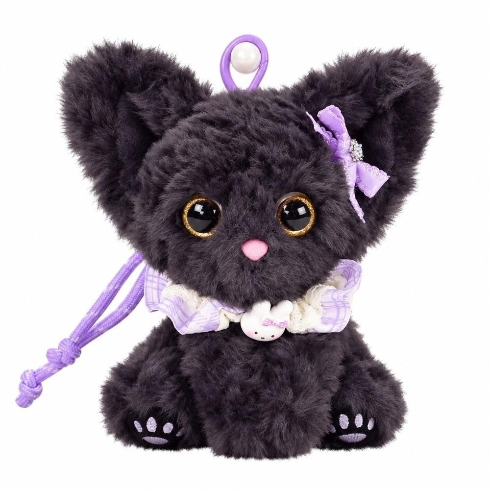 Soft Plush Plush Cat Keychain Big Ears Curly Fleece Accessory  Birthday Present