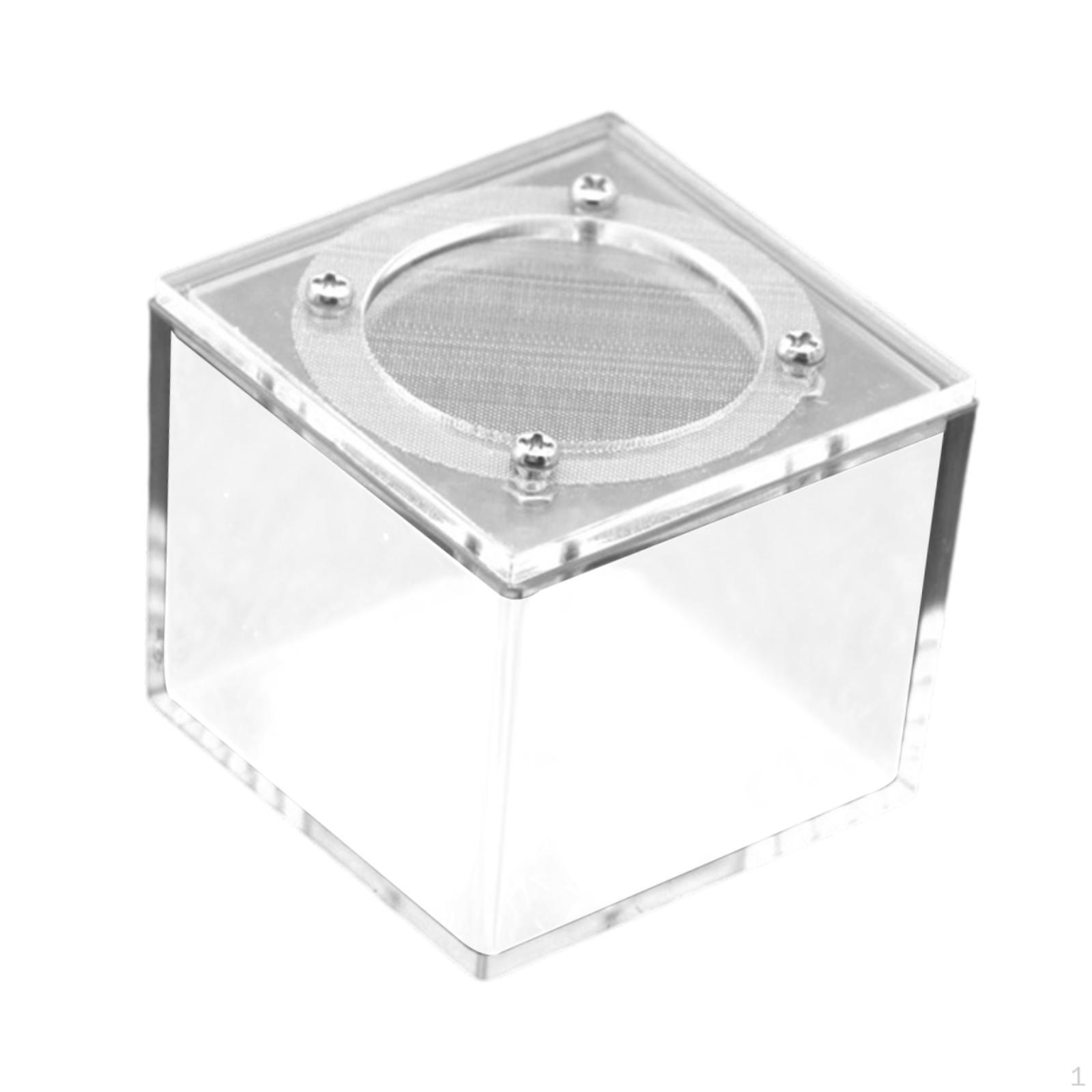 

Box Reptile Breeding Acrylic Practical Sturdy Terrarium Enclosure for Silkworm Scorpion Square