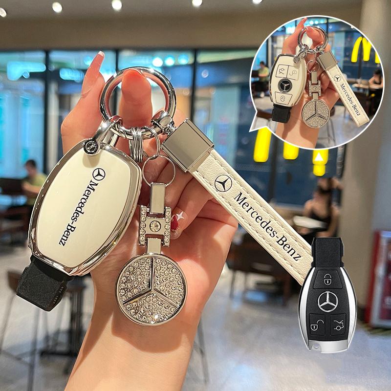 HGQ5   TPU Car Key Case Cover Protect Shell For Mercedes Benz C E S Class GLC ML EQA EQB EQE EQS W204 W212 W221 W206 W223 X254 Sticker