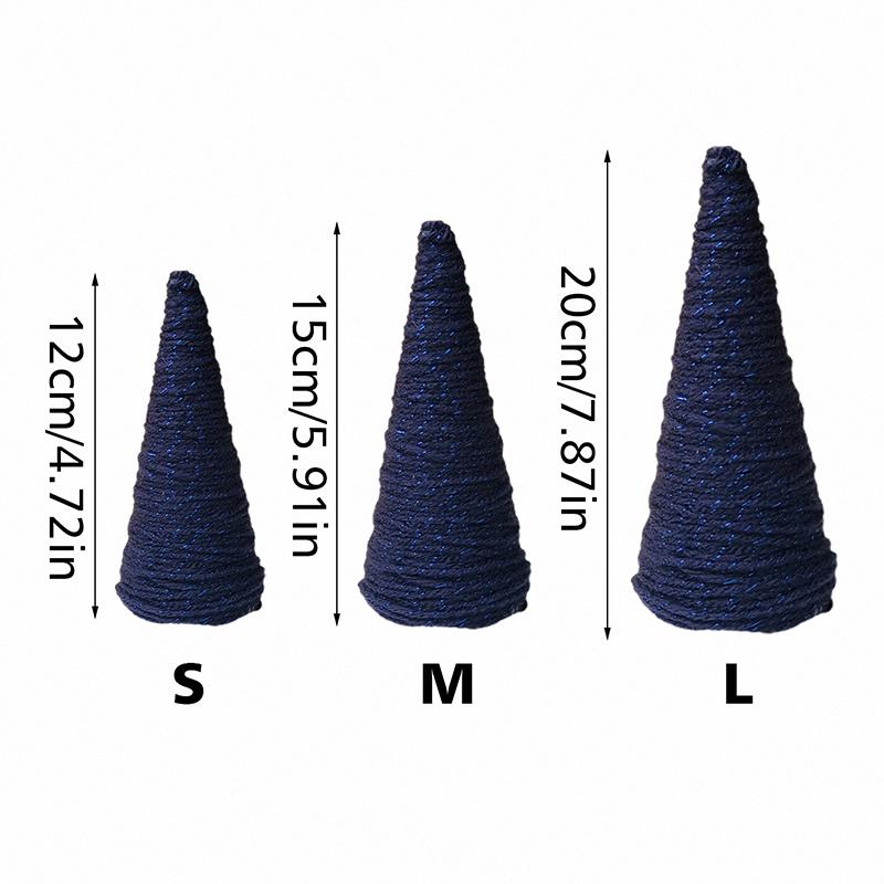 Cotton Rope Christmas Tree Christmas Decoration Party Supplies Desktop Ornament