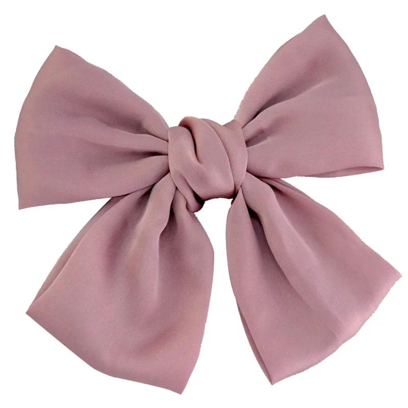 Big Hair Bow Ties Hair Clips Satin Two Layer Butterfly Bow For Women Bowknot Hairpins Trendy Girls Hair Accessories Barrettes
