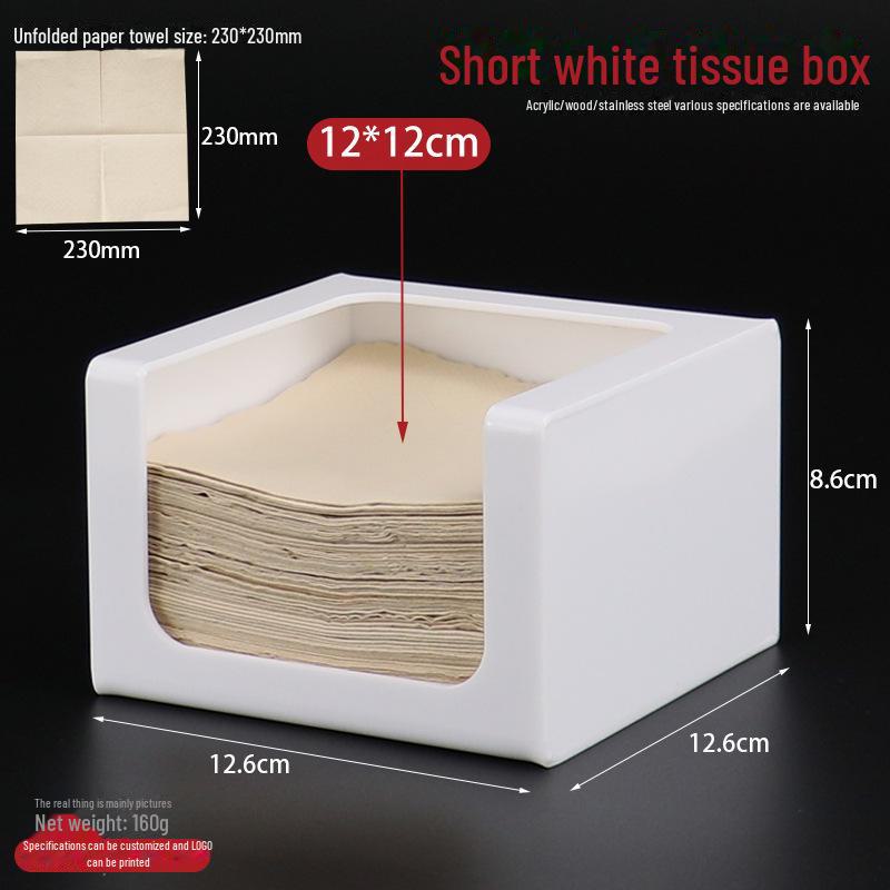 Square Tissue Box - Restaurant & Hotel Napkin Holder