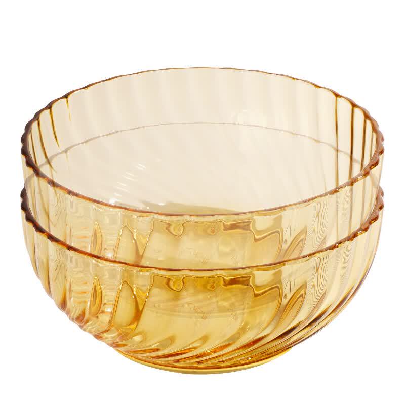 VISIONS Amber High Borosilicate Glass Soup Bowl Set
