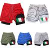 Italy Flag Camouflage Muay Thai Kick Boxing Shorts Men Women Unisex Casual Sportswear Double Layer Quick Dry Training Sport Gym Fitness Workout