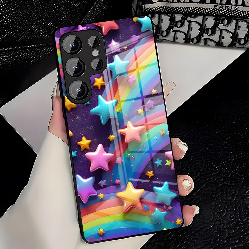 Cartoon R-Rainbow Brite Phone Case For Samsung S26 S25 Plus S20 S20 Plus S22 Ultra S23 FE S21 Plus S21 Ultra Glass Cover