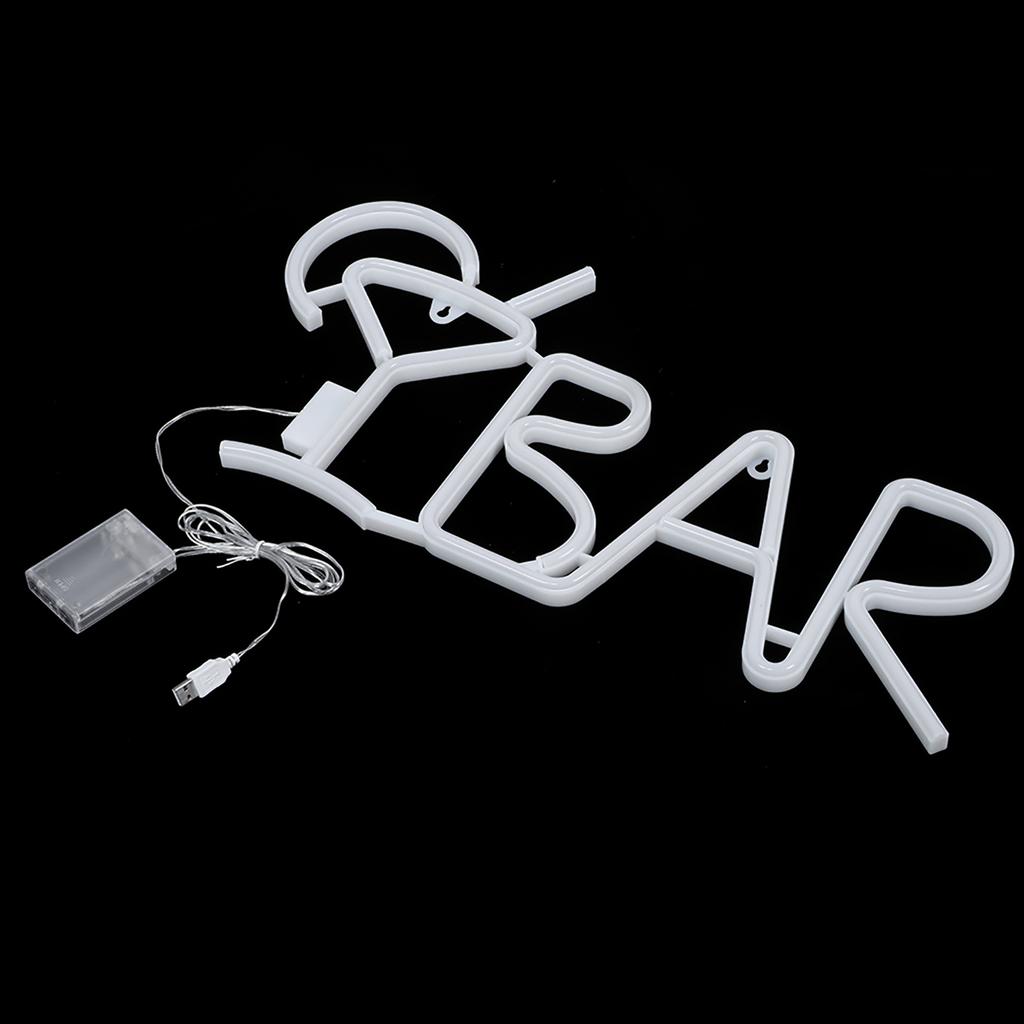 BAR Letters Shaped LED Neon Light Shop Signs Light for Party Bar Home Decor