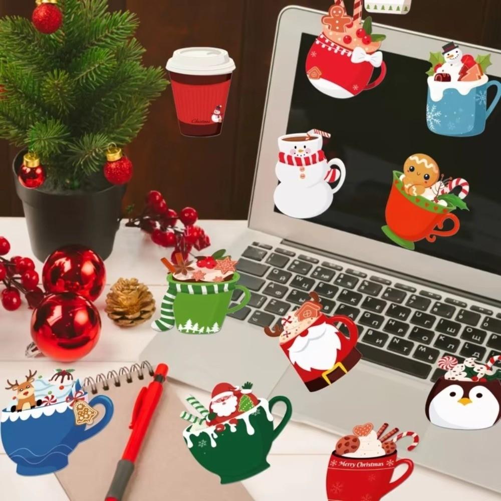 12 Styles Tea Cup Note Pad Set Self-Stick Refrigerator Sticky Notes Christmas Gift Giving