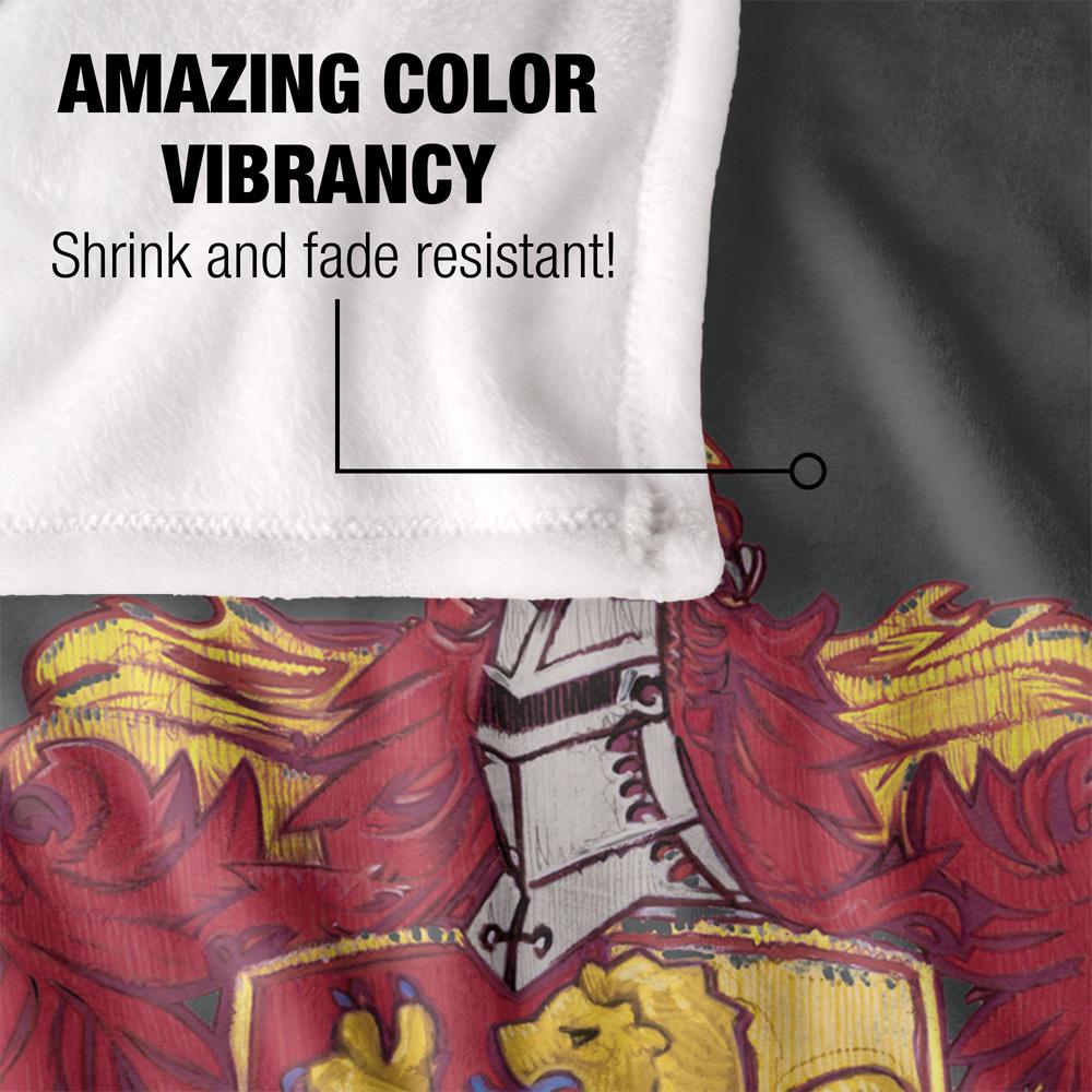 Harry Potter Gryffindor Stitched Crest Blanket