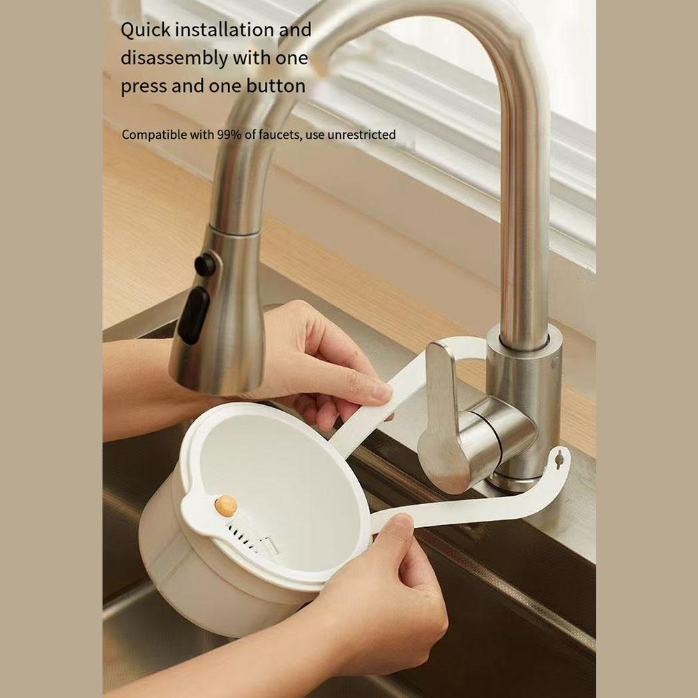 Detachable Basket Kitchen Storage Sink Strainer Fine Filter System