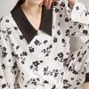 Spring and Summer New Ice Silk Pajamas for Women Summer Ice Silk Pajamas Air-conditioned Room Simple Cool Summer Pajamas