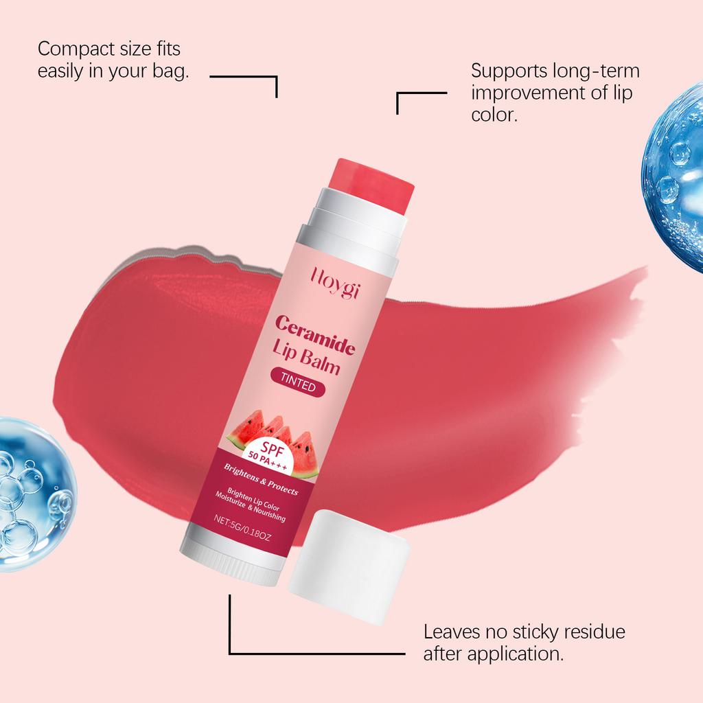 HOYGI lip balm, daily care and moisturizing, plumping, hydrating and moisturizing, improving chapped, soft and pouty lips