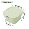1Pcs Durable Square Folding Silicone Bowl Small Non-Slip Camping Bowls with Hook Portable Food Containers Box For Travel